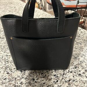 Portland Leather Black Tote Bag